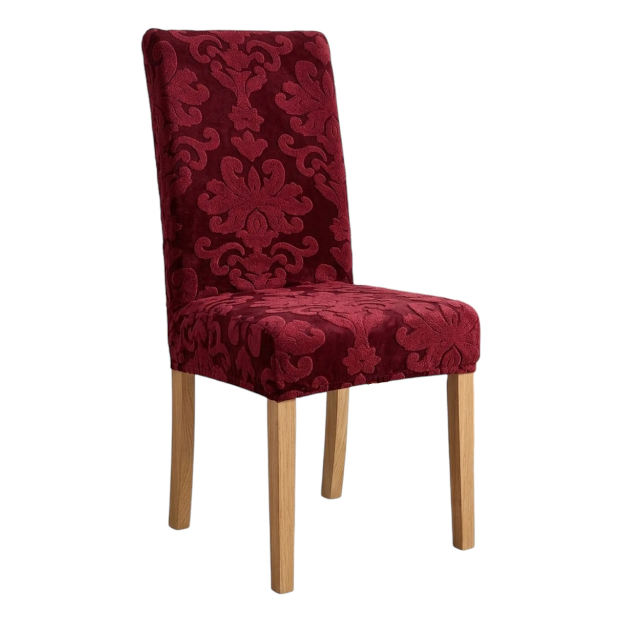 chair cover 2pc maroon china