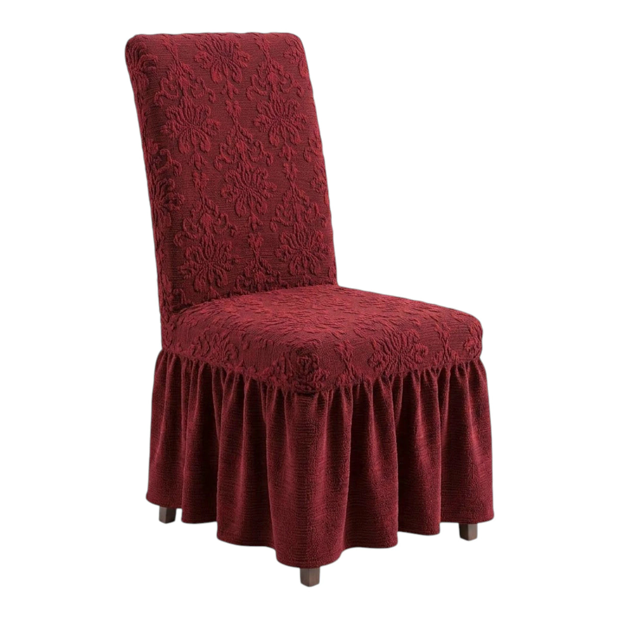 chair cover 2pc maroon china