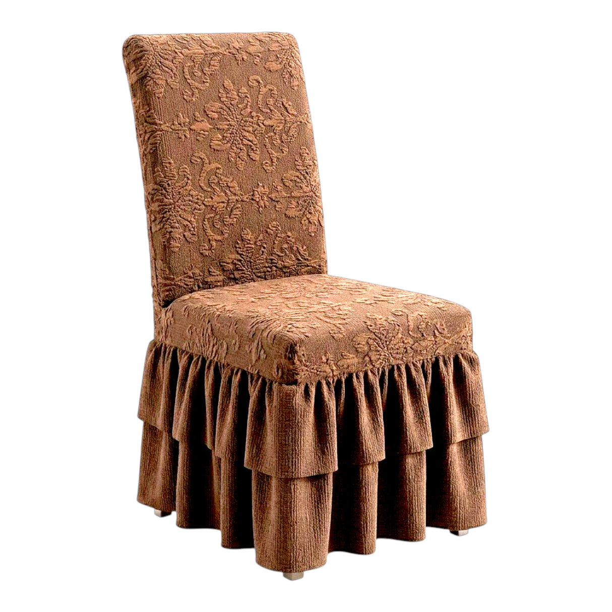 chair cover 2pc chocolate brown china