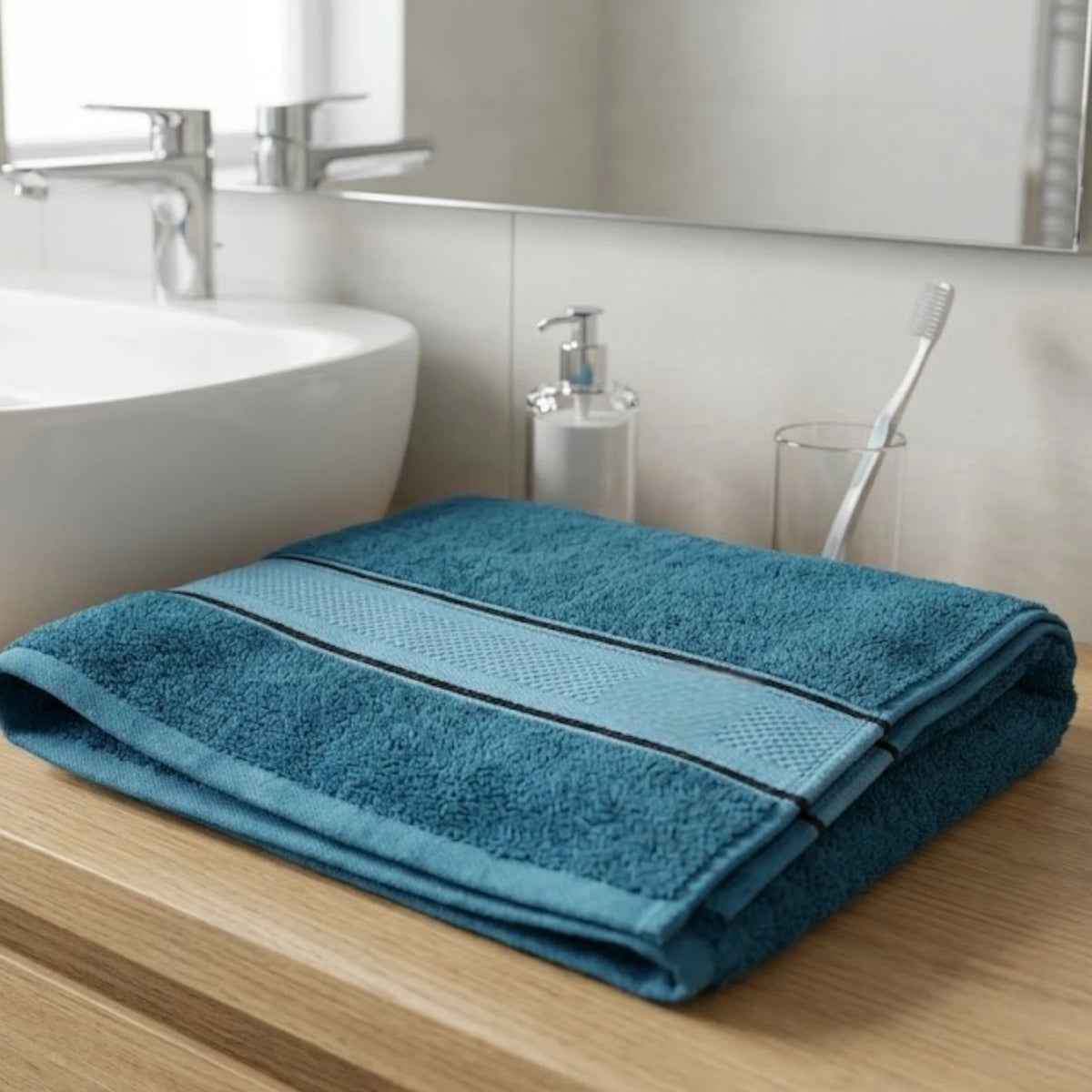 towel 27x54 sea blue b float