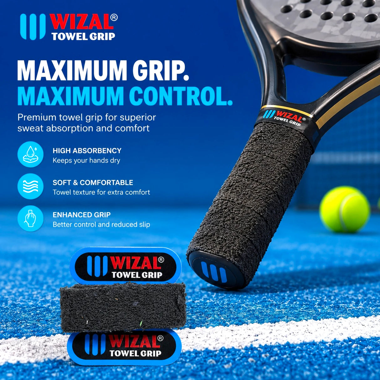 RACKET WILSON TOWEL GRIP IN CARD PACK