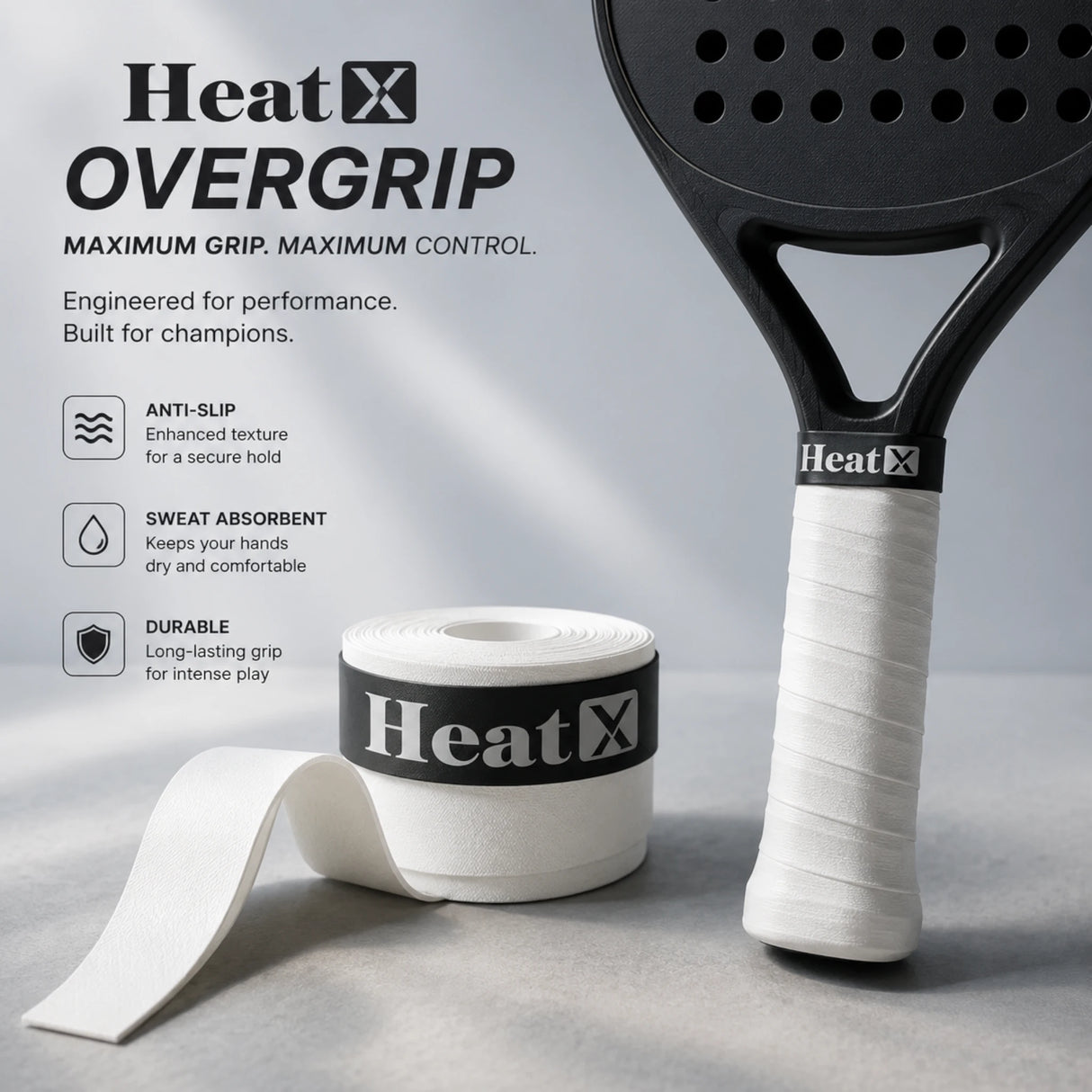 BADMINTON RACKET GRIP HEAT X ROUND CHINA