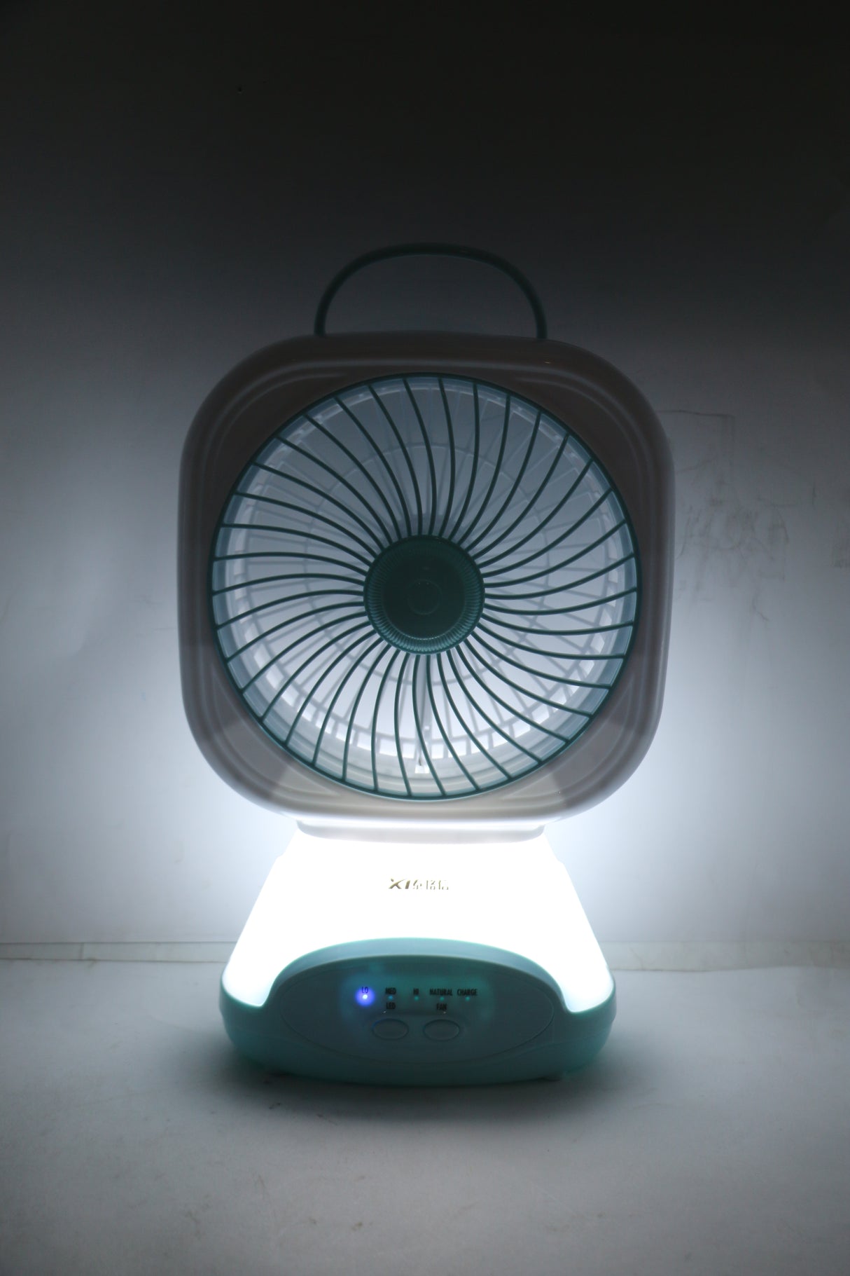 charging fan with led light china tgx-218