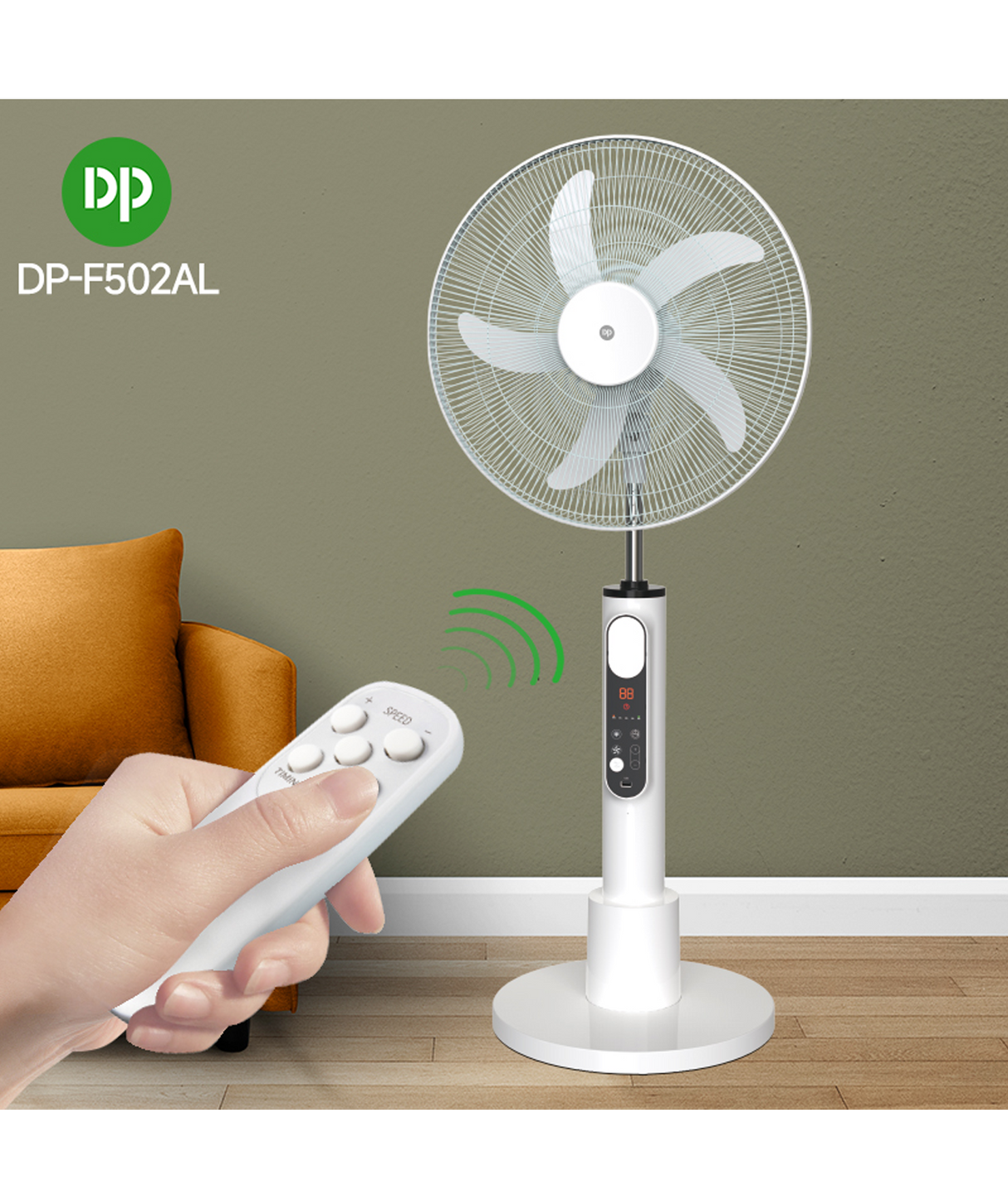 dp charging fan 18'' 4500mah china