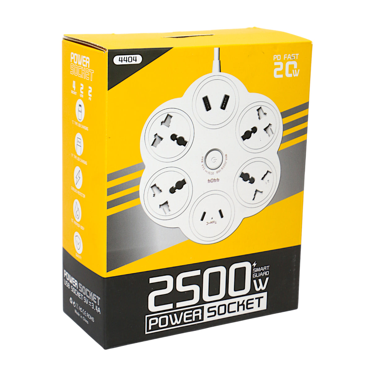 extension wire 2500w 1.8m china 4404