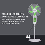 charging fan with solar panel china 956