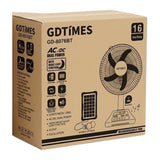 charging fan with solar panel china 8076