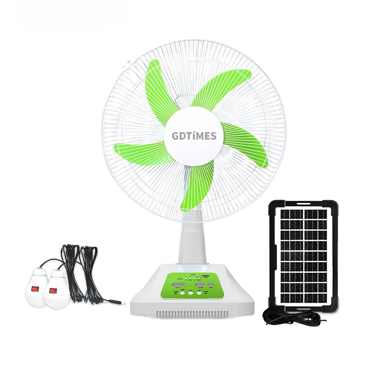 charging fan with solar panel china 8076
