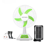 charging fan with solar panel china 8076