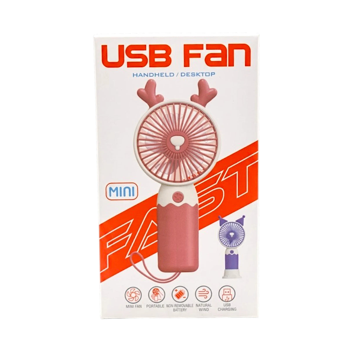 charging fan pink china