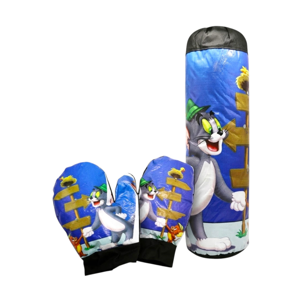 Tom & Jerry Kids Boxing Set – Fun Cartoon-Themed Punching Bag & Glove Kit for Children’s Active Play & Fitness