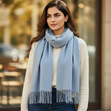 ladies scarf wool sky blue china 223