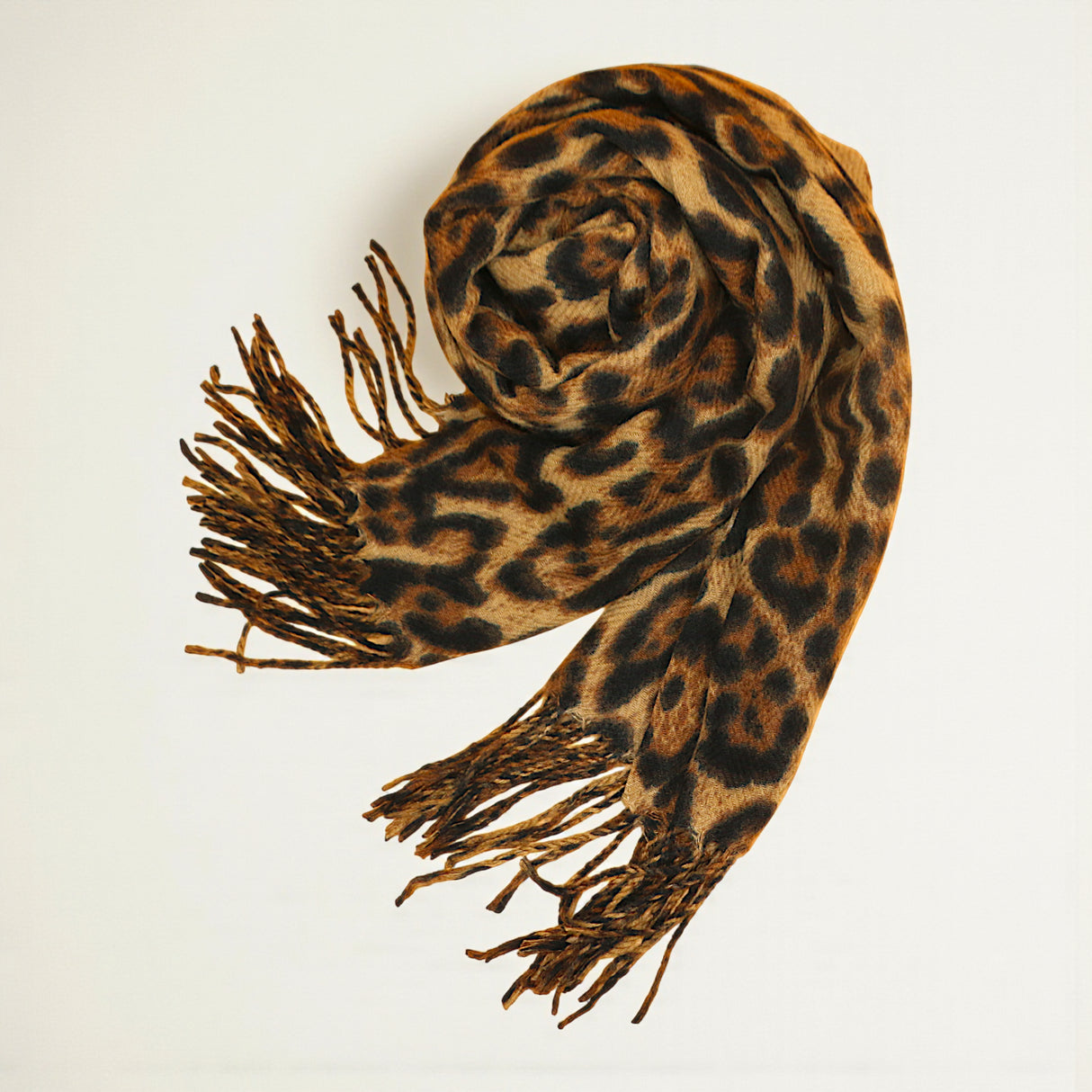 ladies scarf wool cheetah print china 226