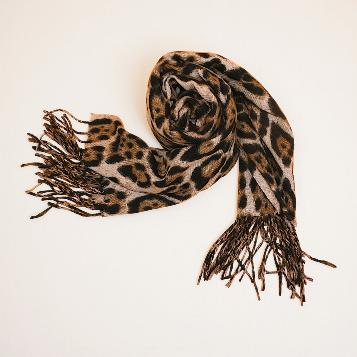 ladies scarf wool cheetah print china 226