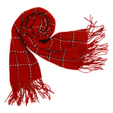 ladies scarf wool red china 227