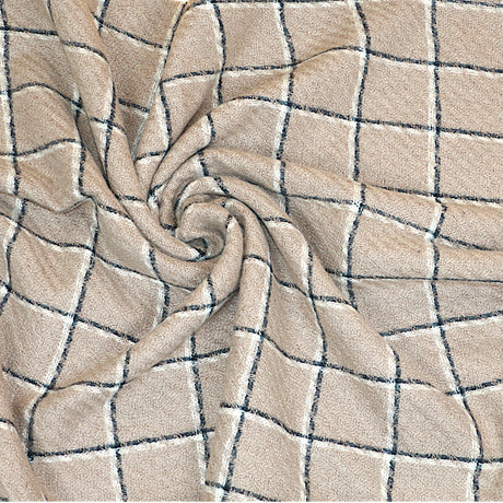 ladies scarf wool light brown china 227