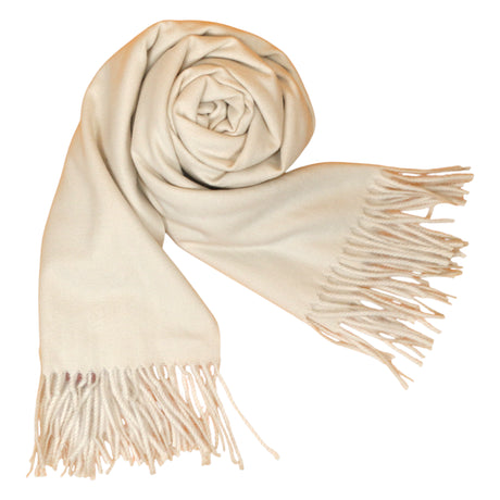 ladies scarf wool off white china 225