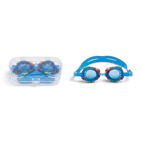 Kids Swimming Goggles – Cartoon Character Design UV Protection Blue