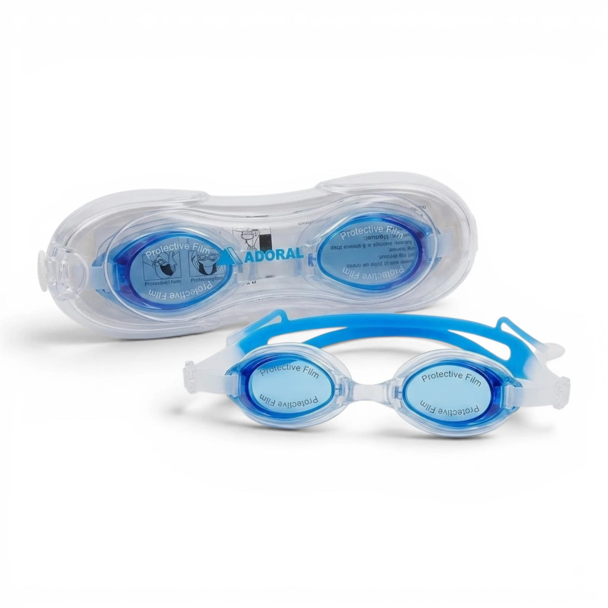 Adoral Swimming Goggles 620/788 UV-Protection with Case