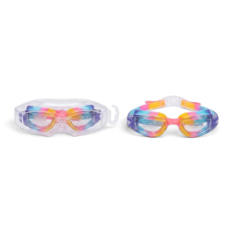 Swimming Goggles – Wide Vision Anti-Fog, Blue/Green
