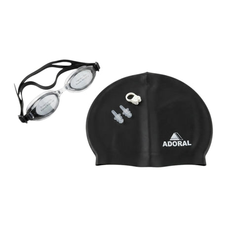 SWIMMING GOGGLES & CAP SET ADORAL 6601-222 CHINA