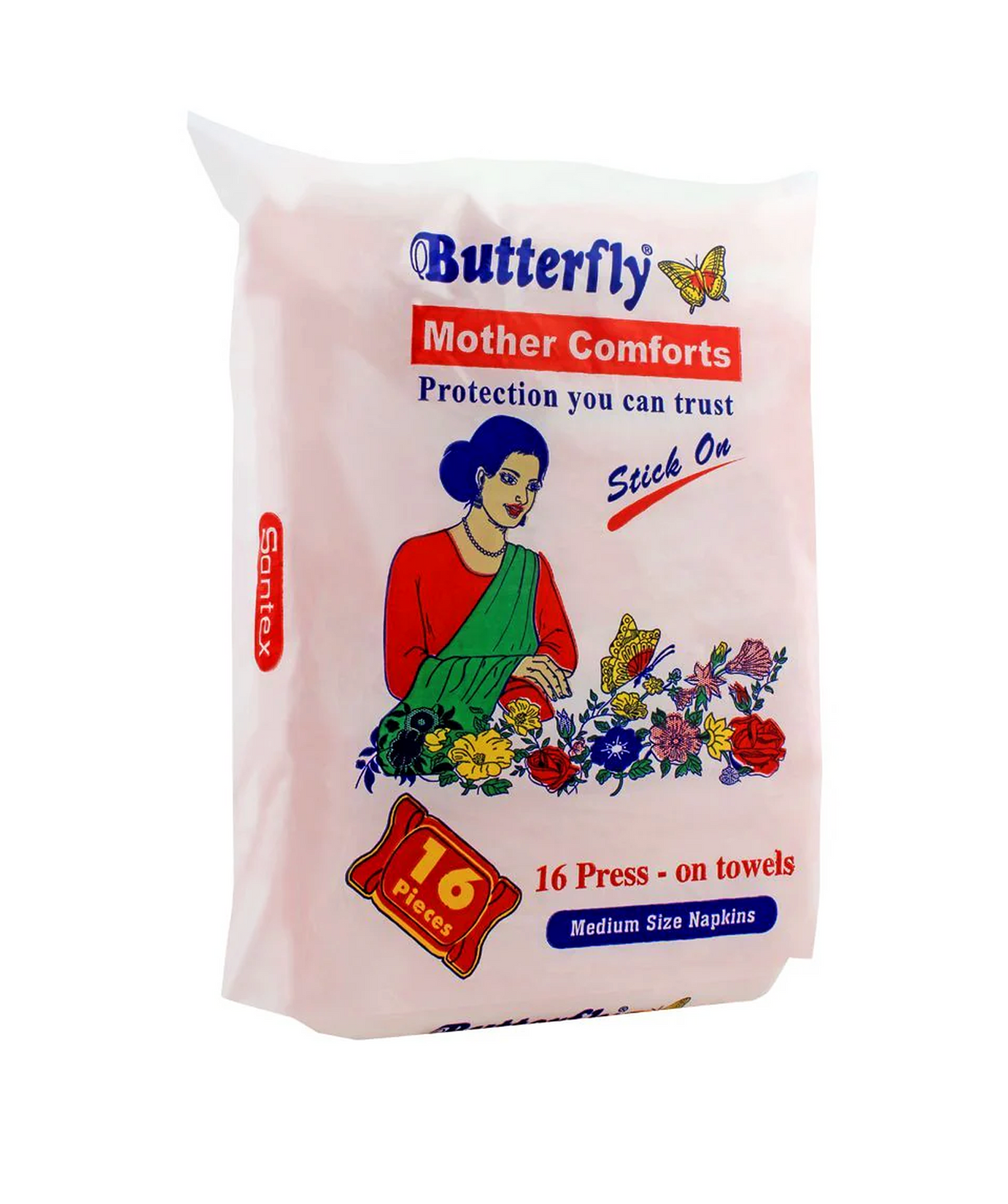 butterfly pad mother comforts medum 16pc