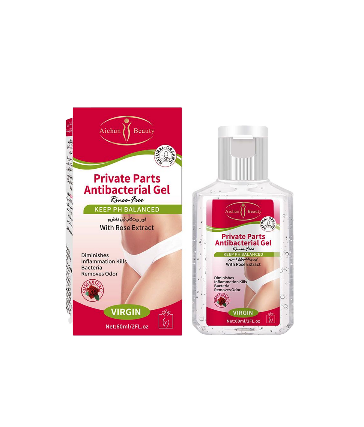aichun beauty private parts antibacterial gel 60ml