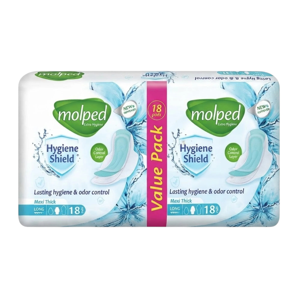molped pad maxi thick long 18pc