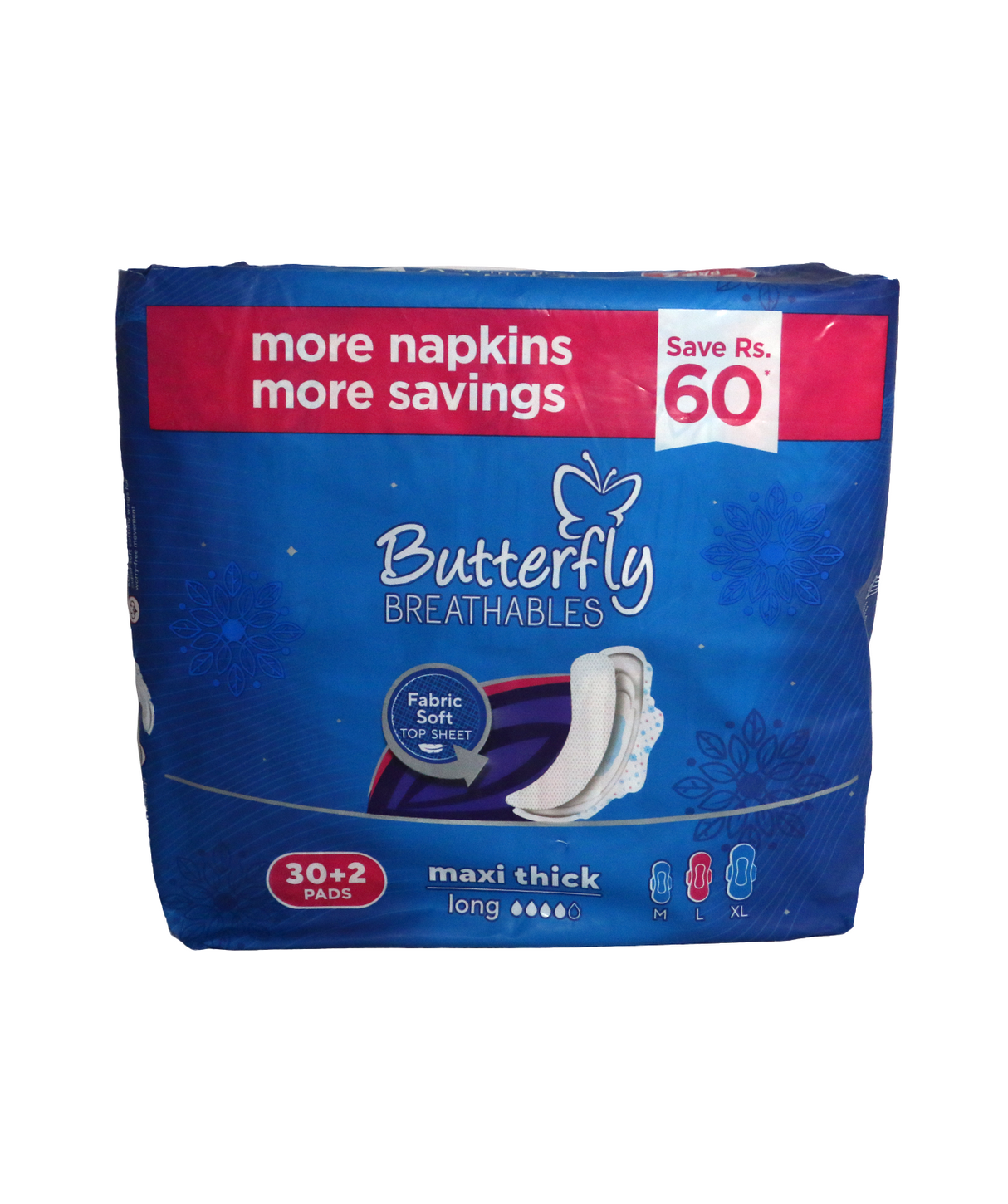butterfly pad breathables maxi thick long 30+2pc