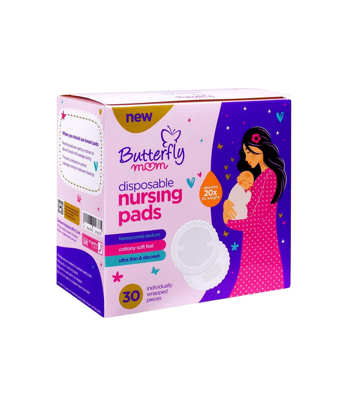 butterfly pad mom disposable nursing pads 30 pack
