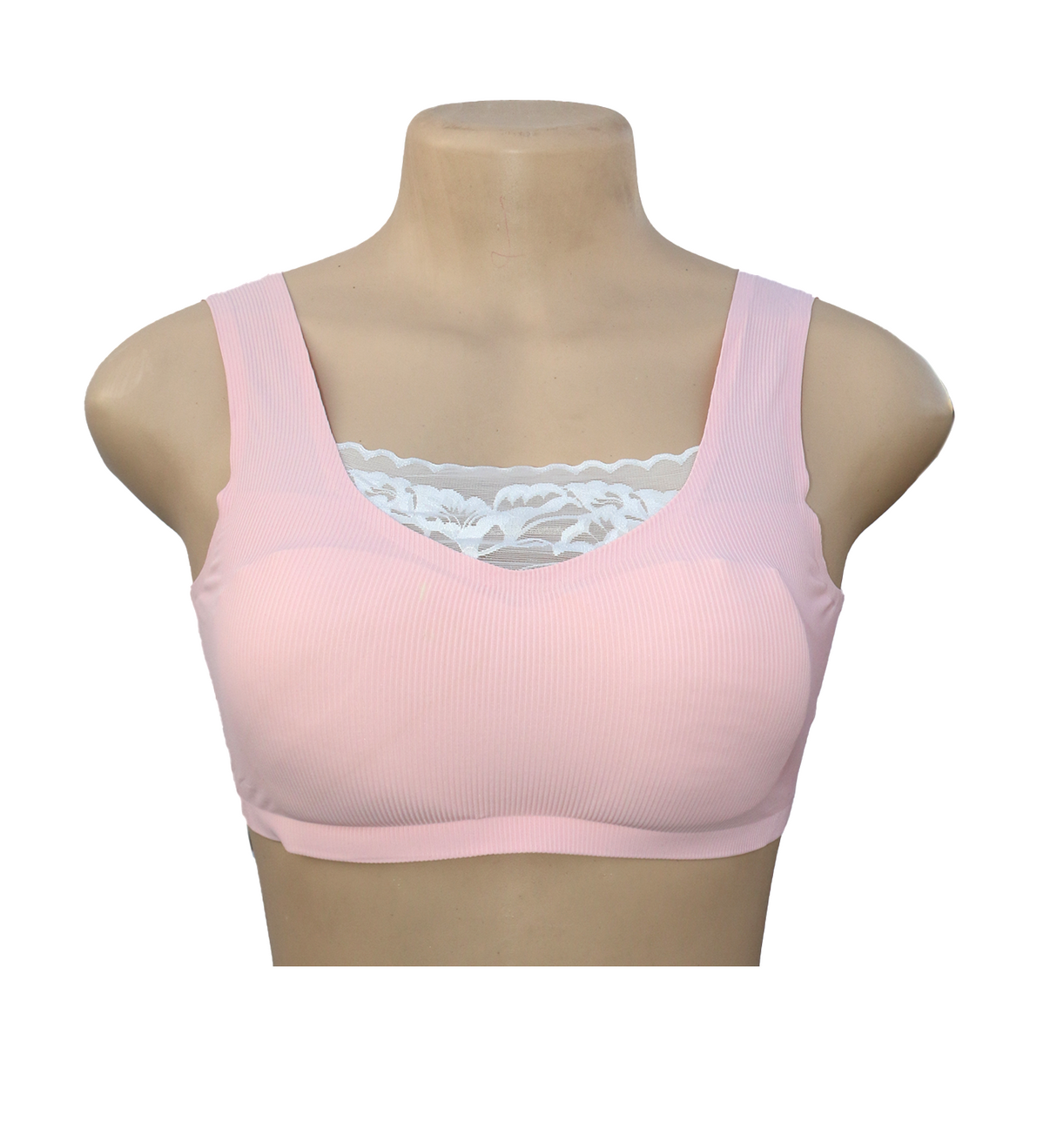 teenage training cotton bra for girls soft pink 1591
