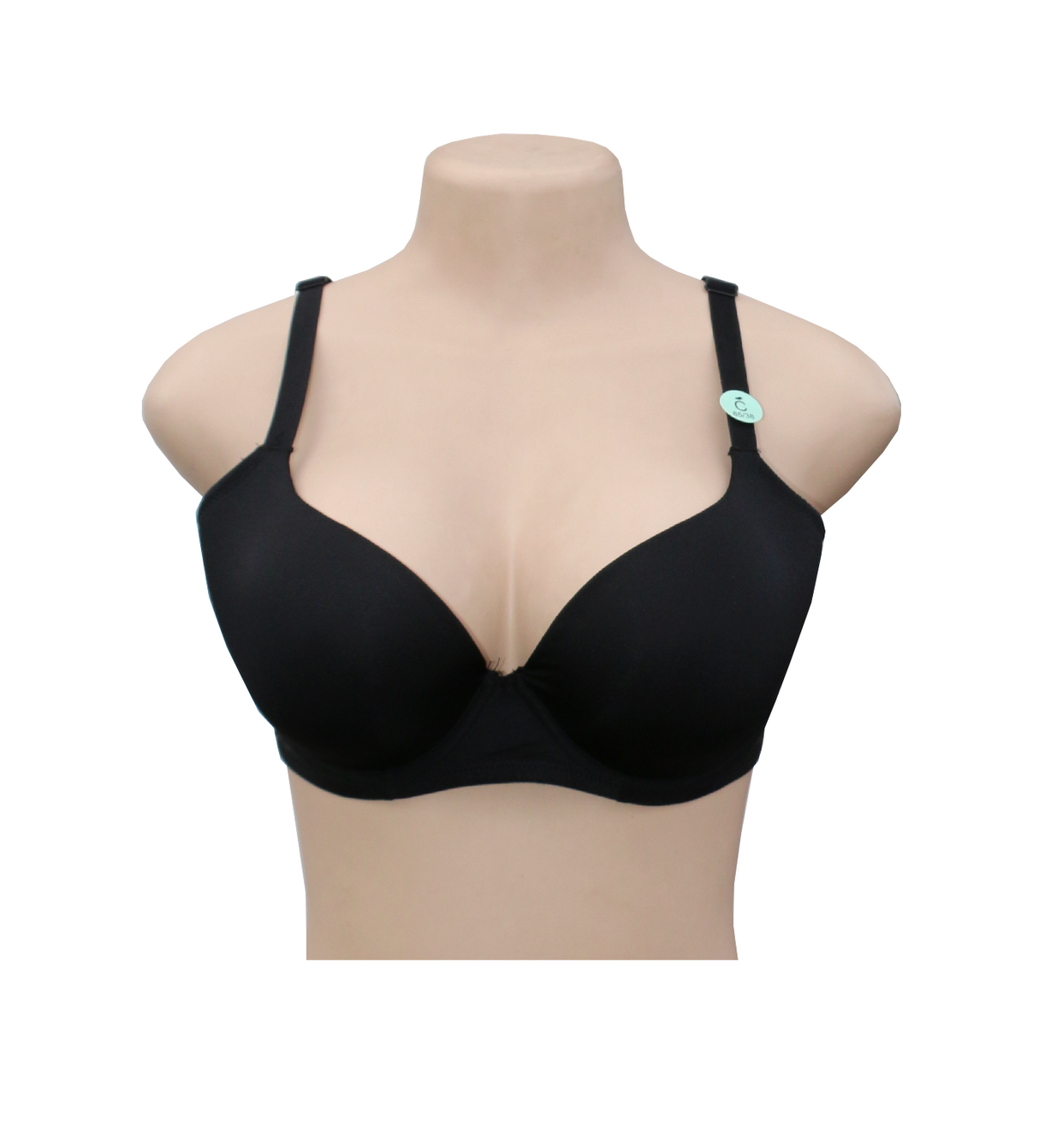 t shirt bra foam black