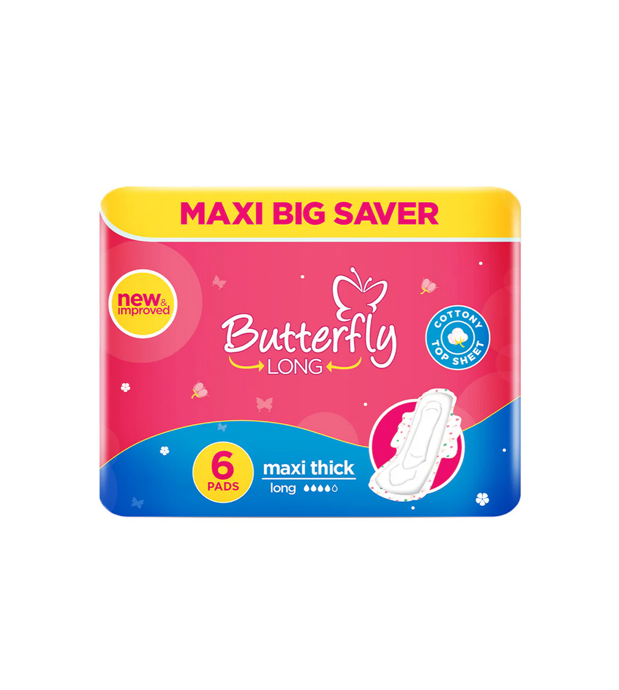 butterfly pad maxi thick 6pc long