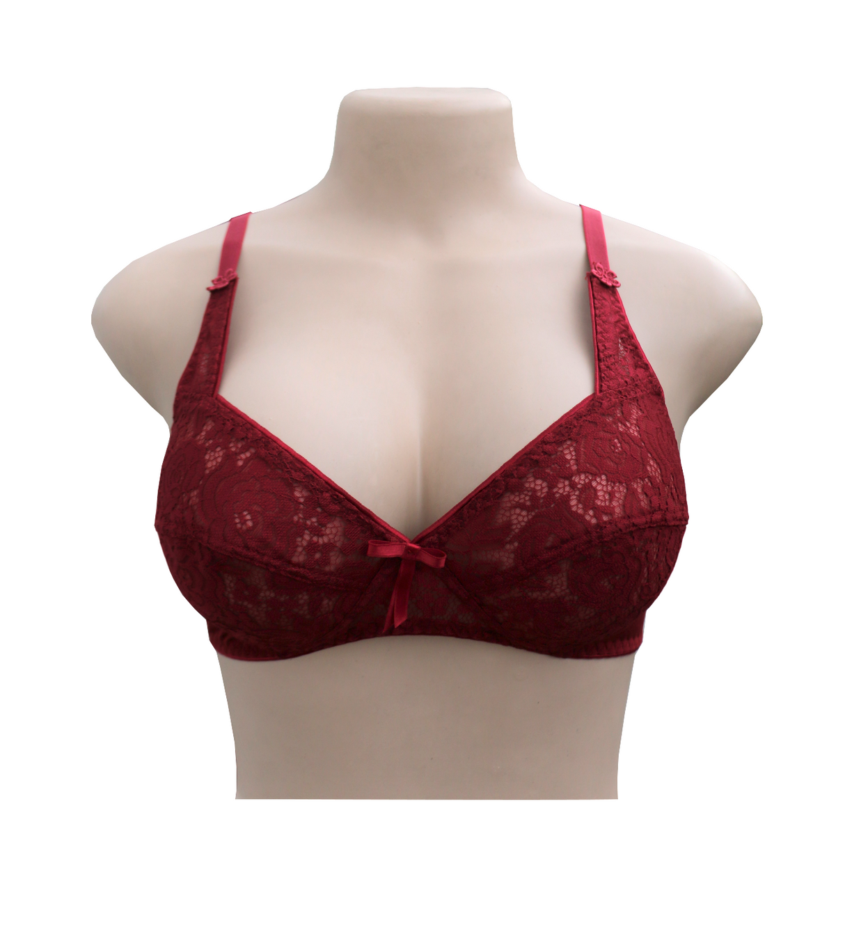 be belle bra marvel rosette maroon 32b