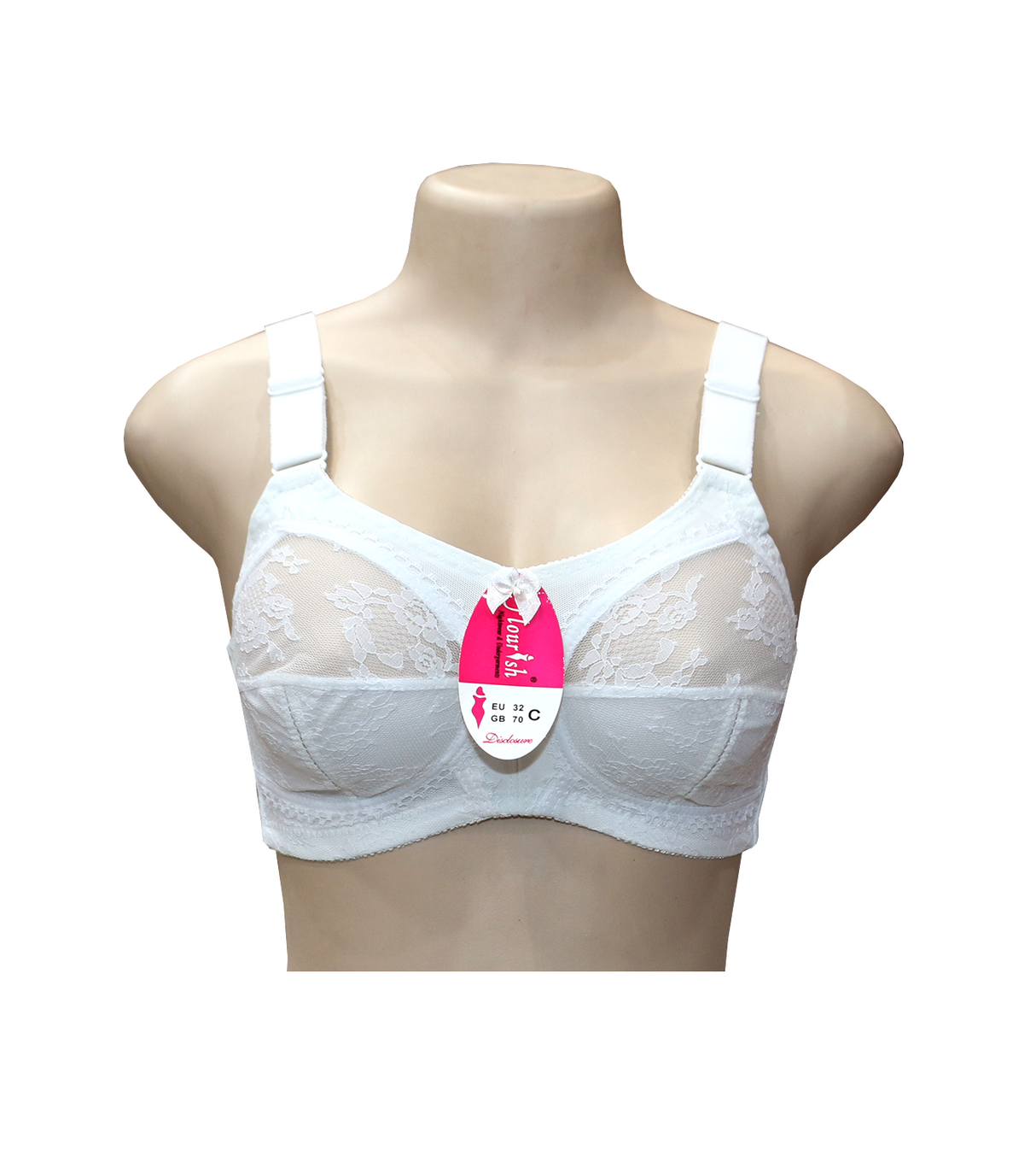 bra flourish disclosure white 46dd