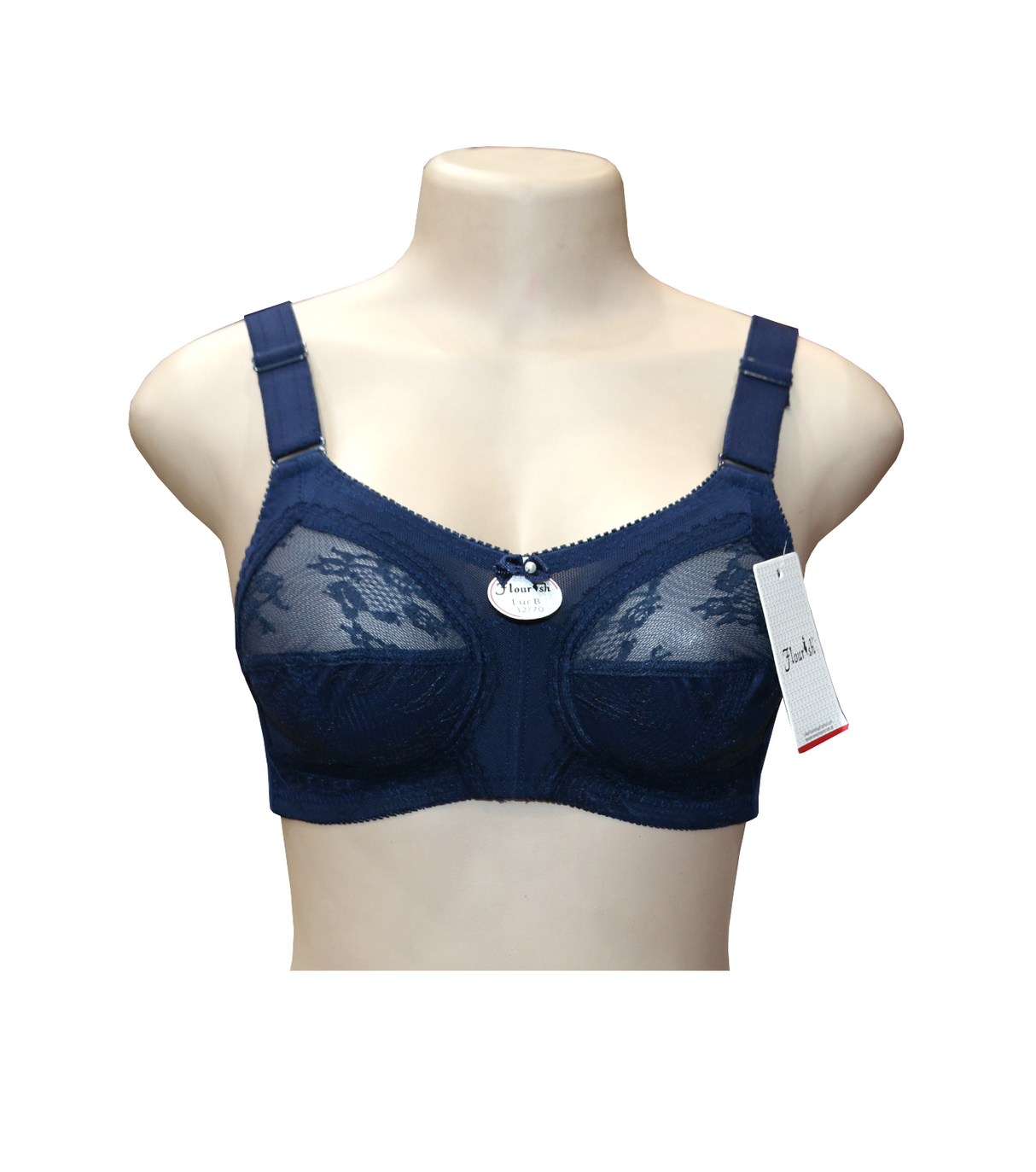 bra flourish disclosure navy blue 36c