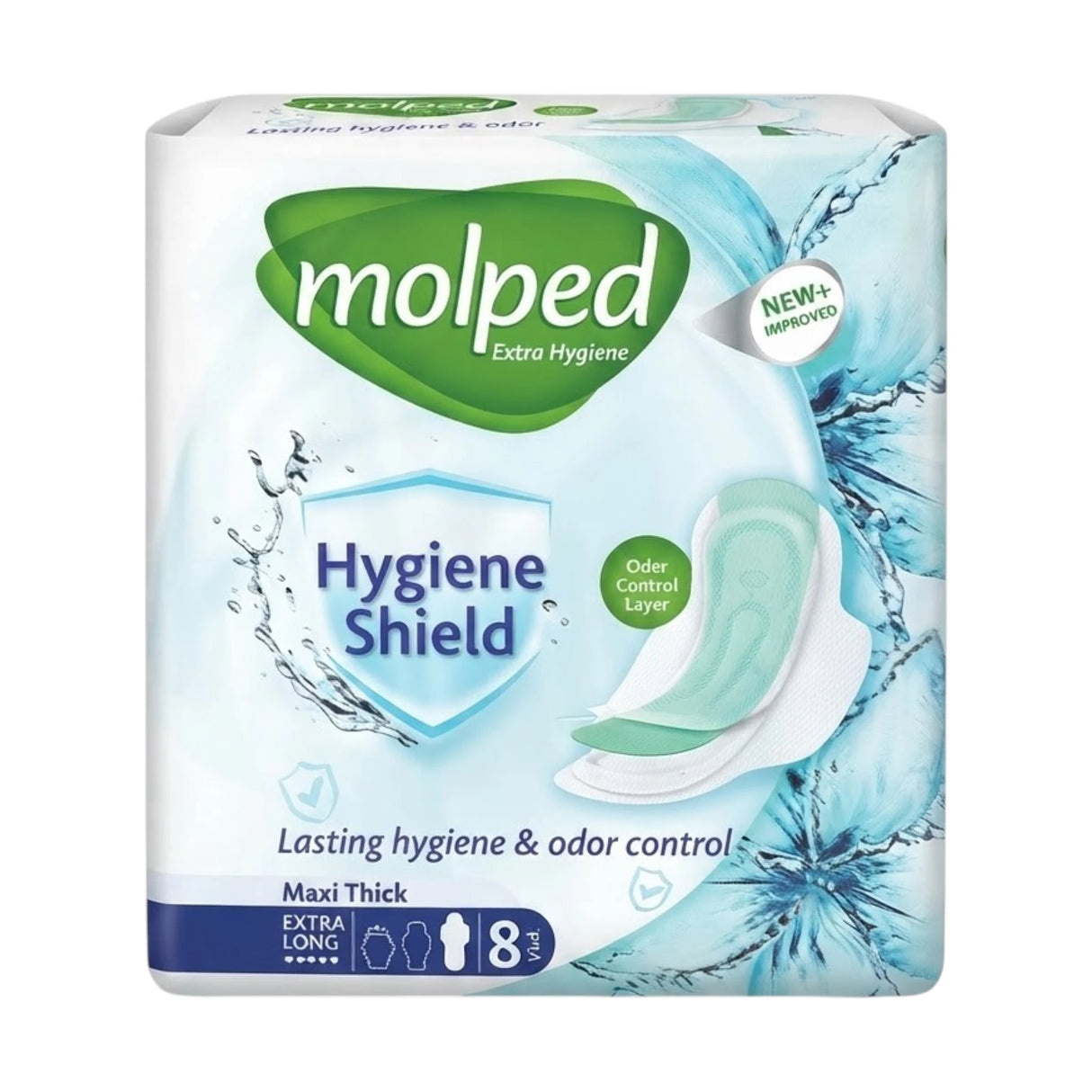 molped maxi thick xl hygiene shield 8pc