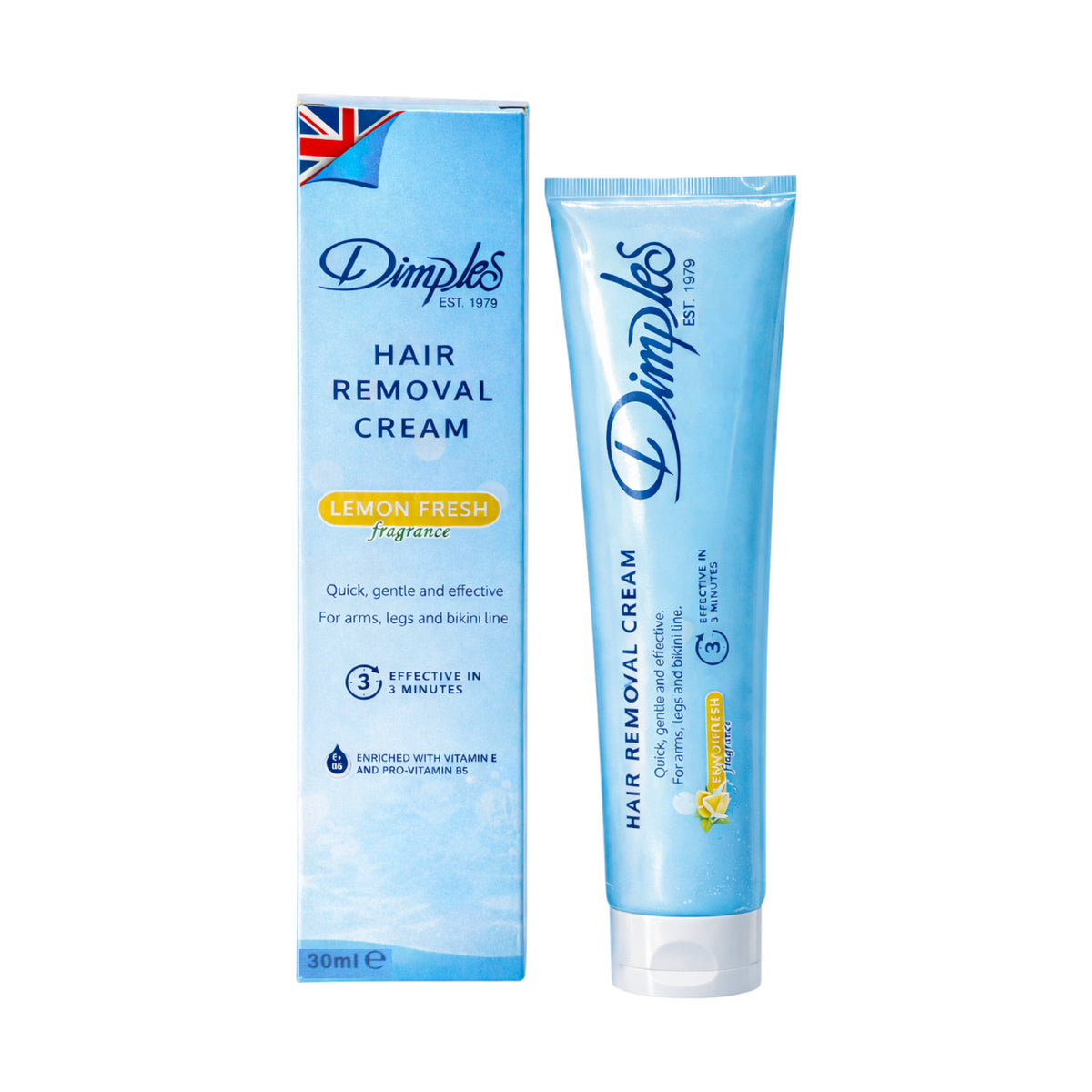dimples hair removal cream lemon 30ml england – KK Mart