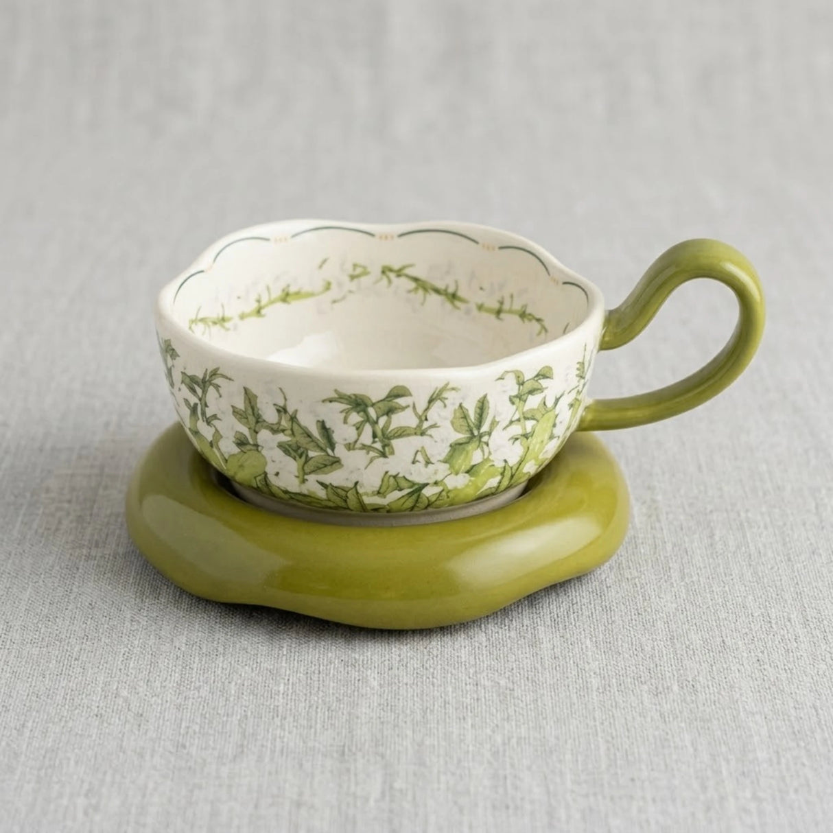 gc ceramic cup & saucer 2pc china