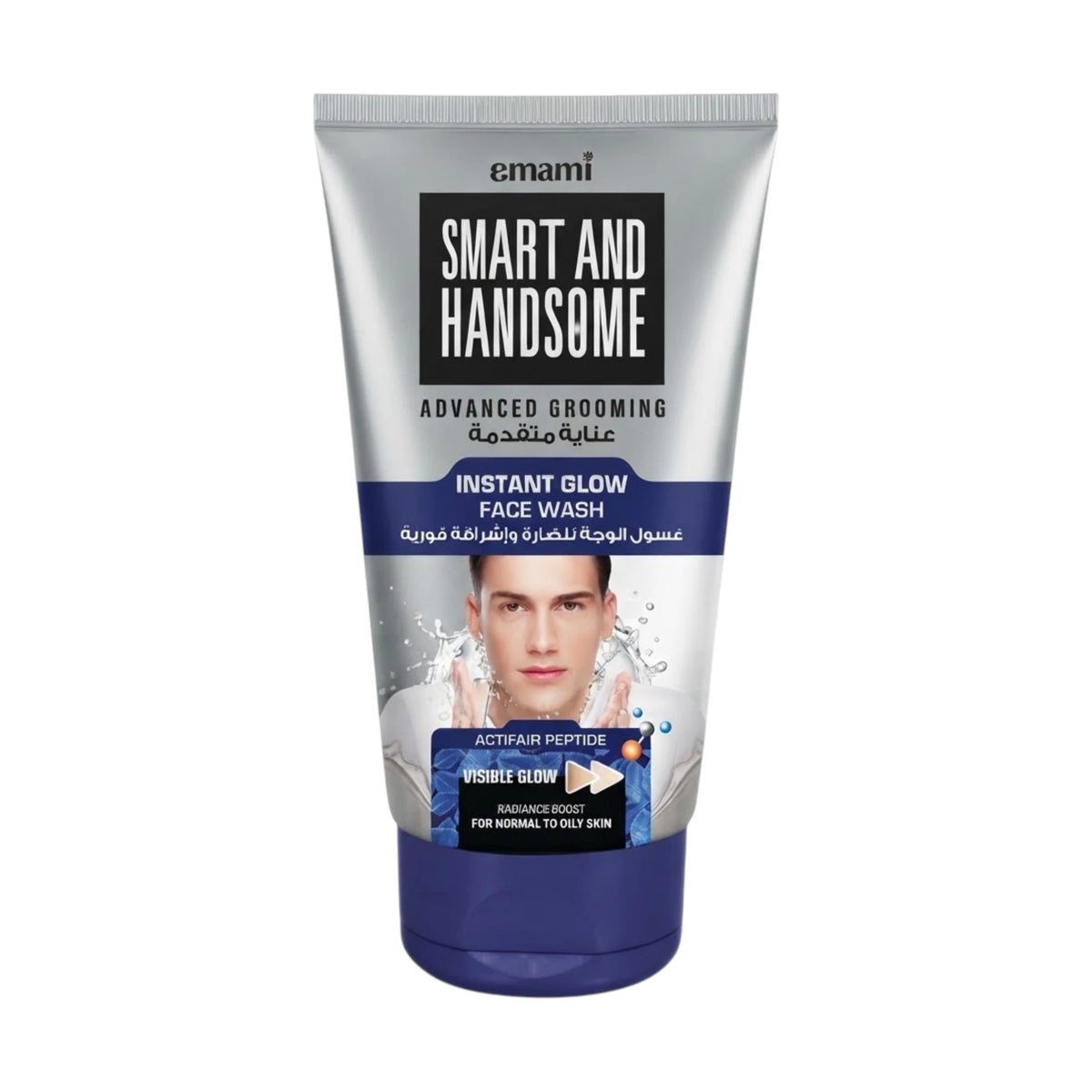 emami men face wash smart & handsome instant glow 100g uae