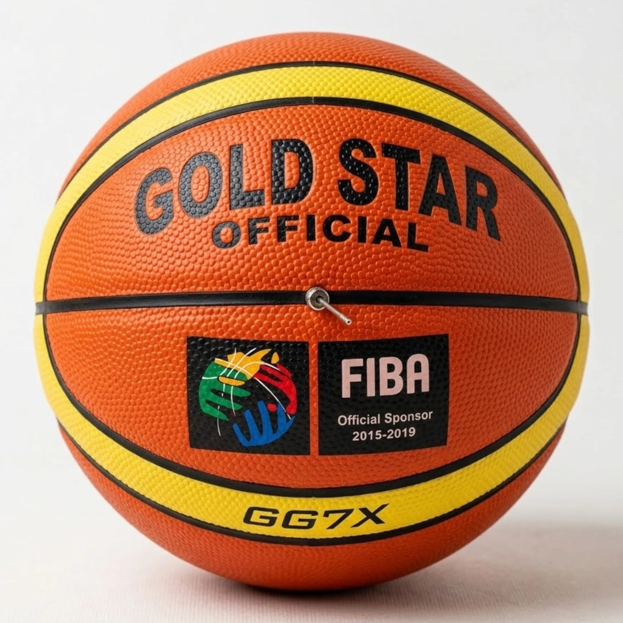 Gold Star GG7X Basketball – Size 7 Official Match Ball Orange/Yellow