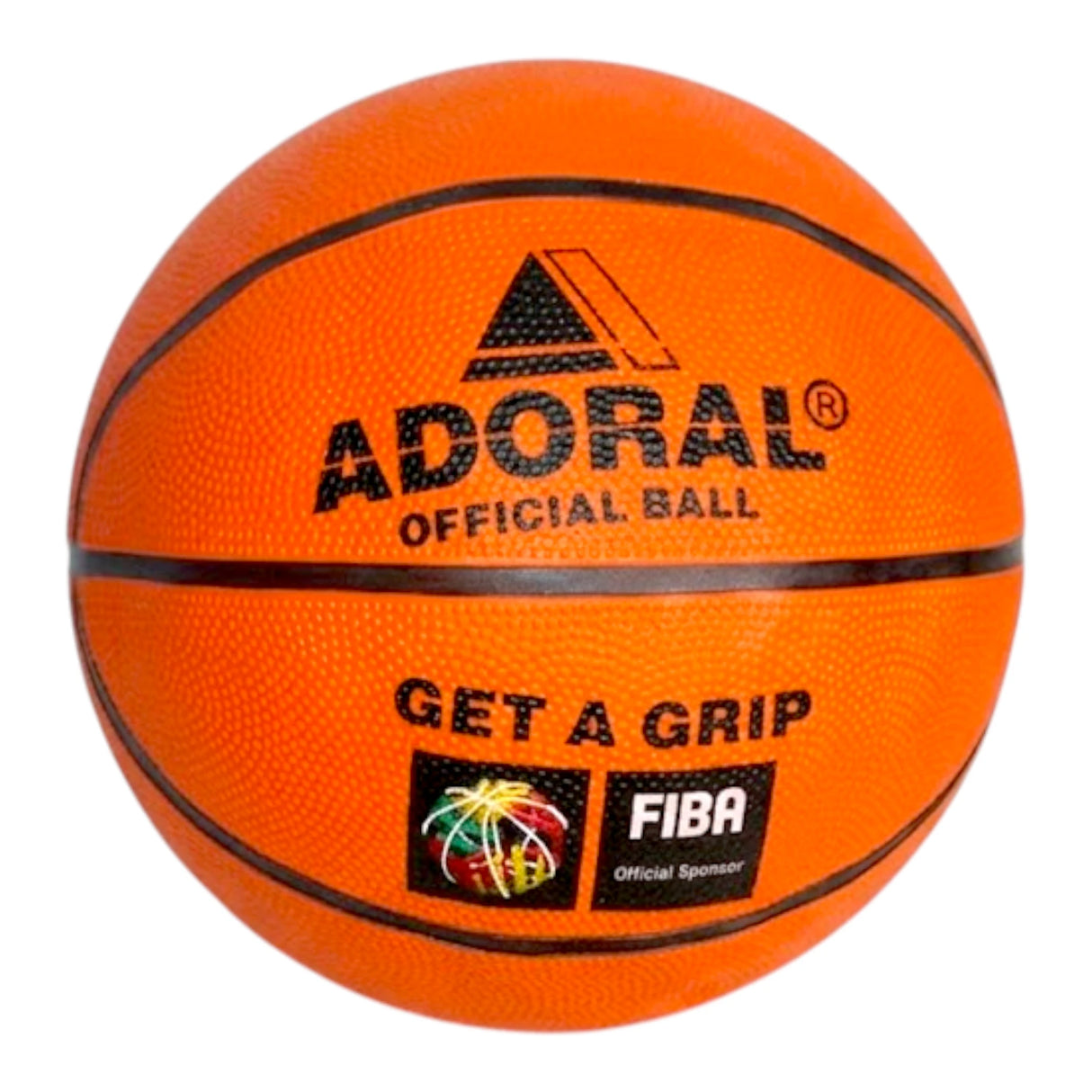Adoral Official Basketball Size 5 – Rubber Grip Match Ball Orange