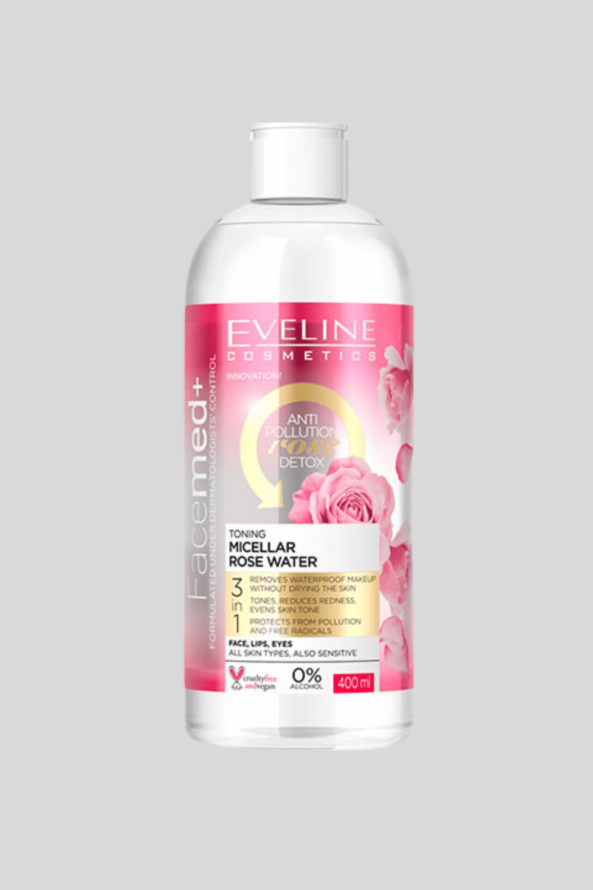 eveline rose water anti pollution 400ml