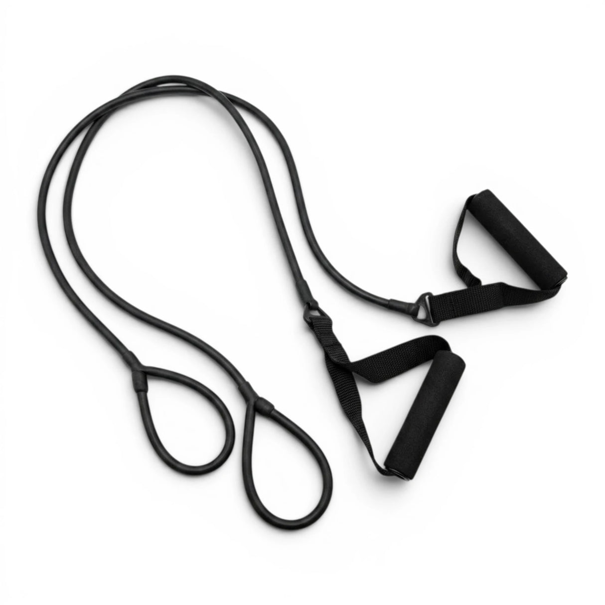 Resistance Band Tube with Foam Handles – Full Body Workout Exercise Cord