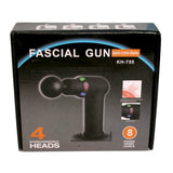Fascial Massage Gun – 4 Heads, 8 Speed Levels, Heat Function KH-755