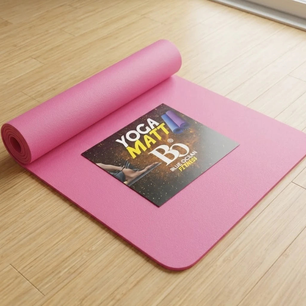 Eco-Friendly NBR Yoga Mat 10mm – Non-Slip Cushioned Exercise Mat