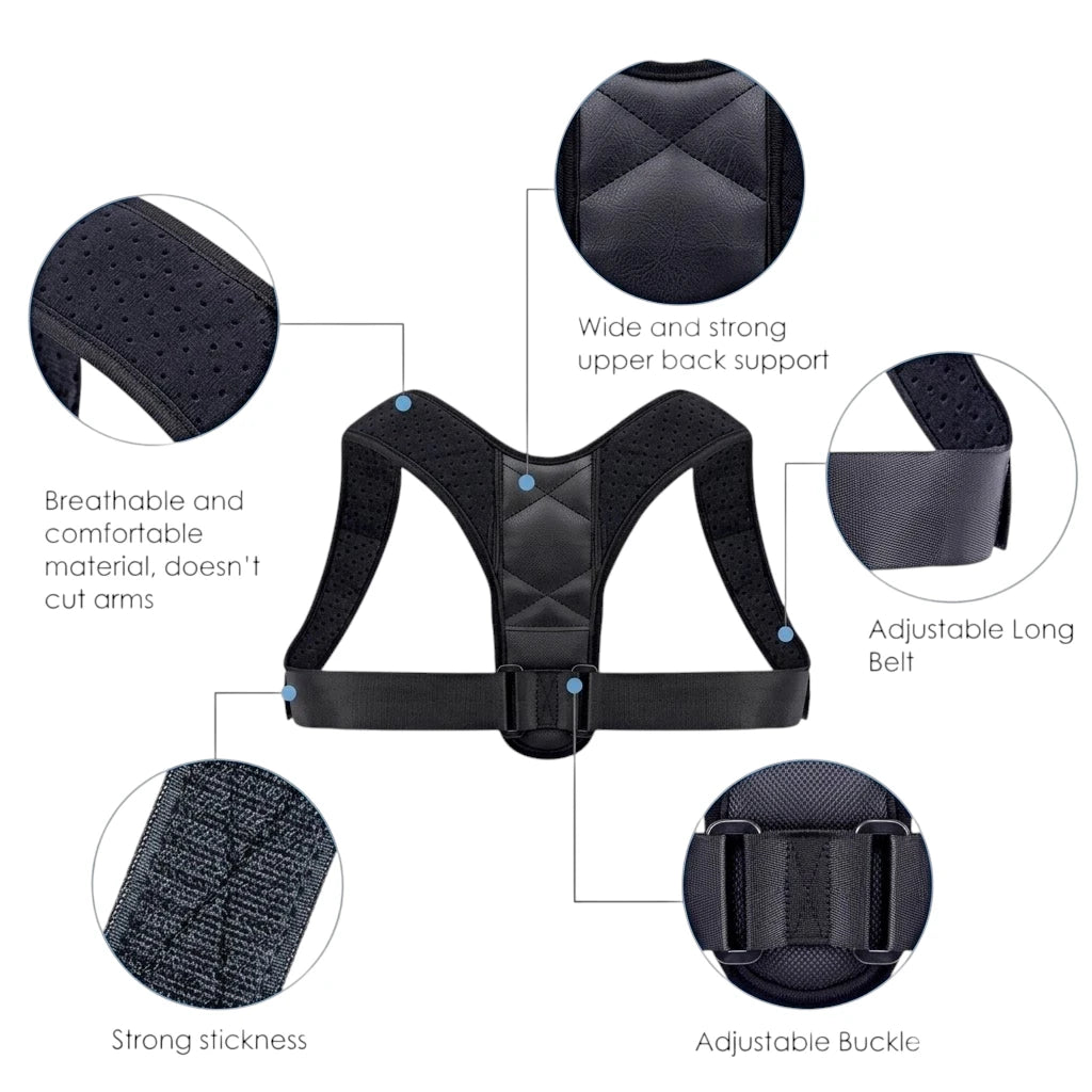 YC Support Magnet Posture Corrector – Upper Back & Shoulder Support Brace