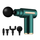 Professional Percussion Massage Gun Deep Tissue Massager with Aluminum Massage Head & 4 Attachments