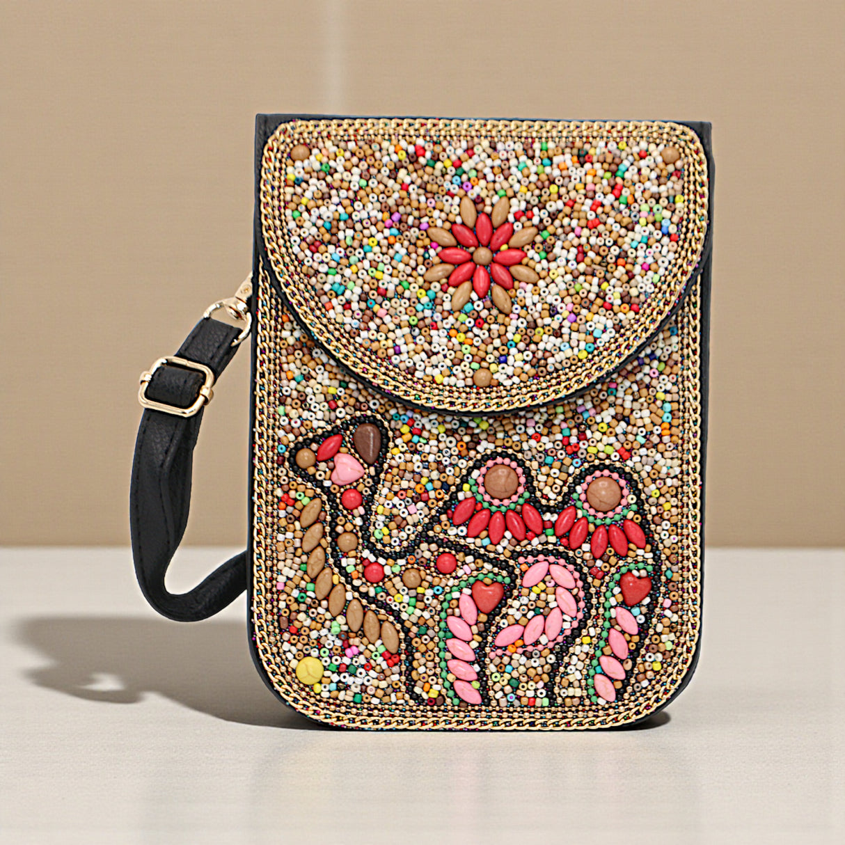 ladies mobile pouch with beads china