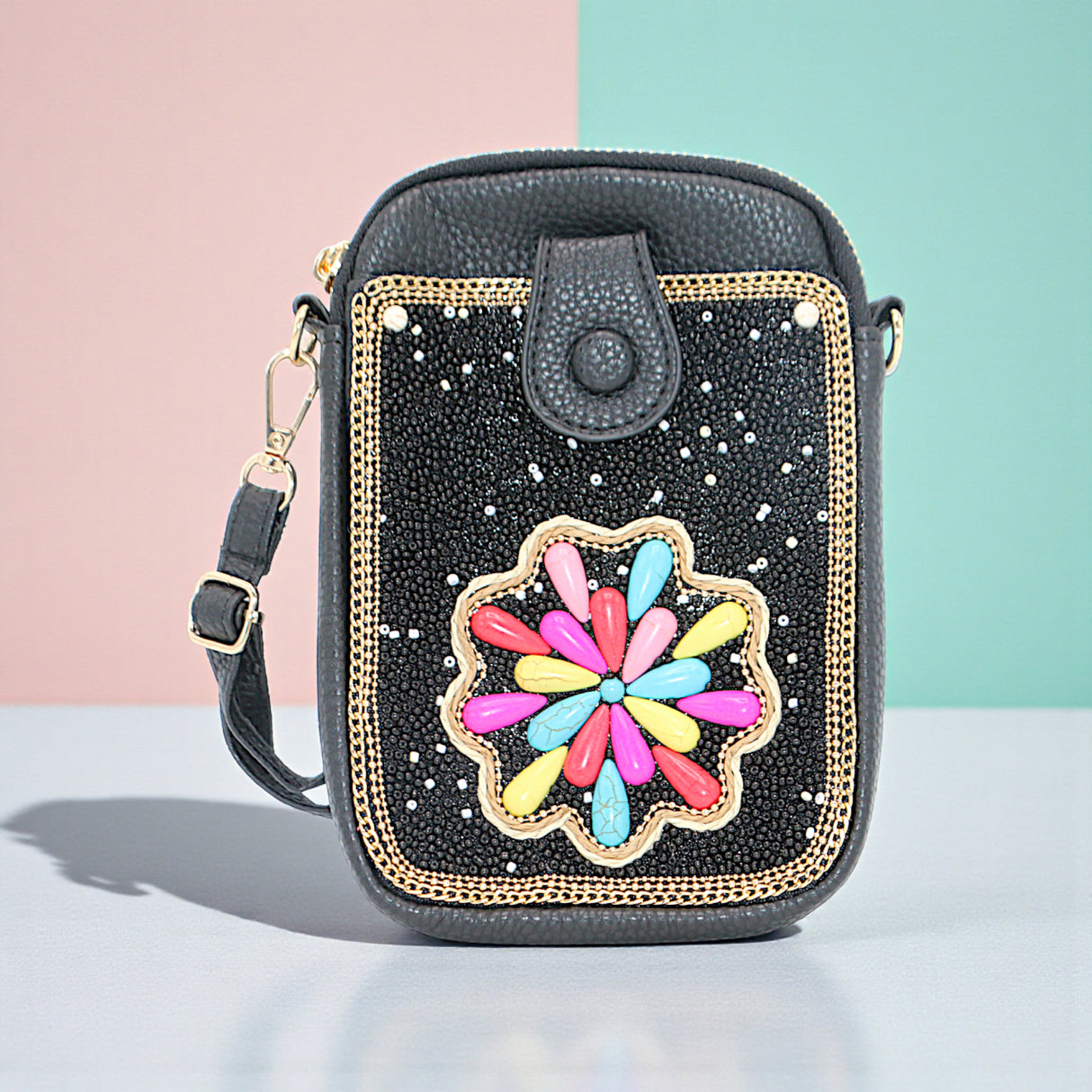 ladies mobile pouch with beads china